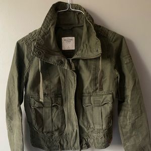 Abercrombie & Fitch Green Military Cargo Jacket